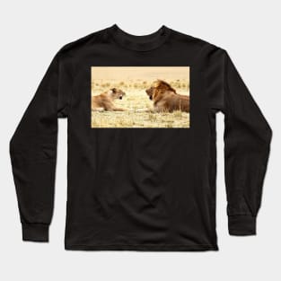 Post-coital Conversation, Lions, Maasai Mara, Kenya Long Sleeve T-Shirt